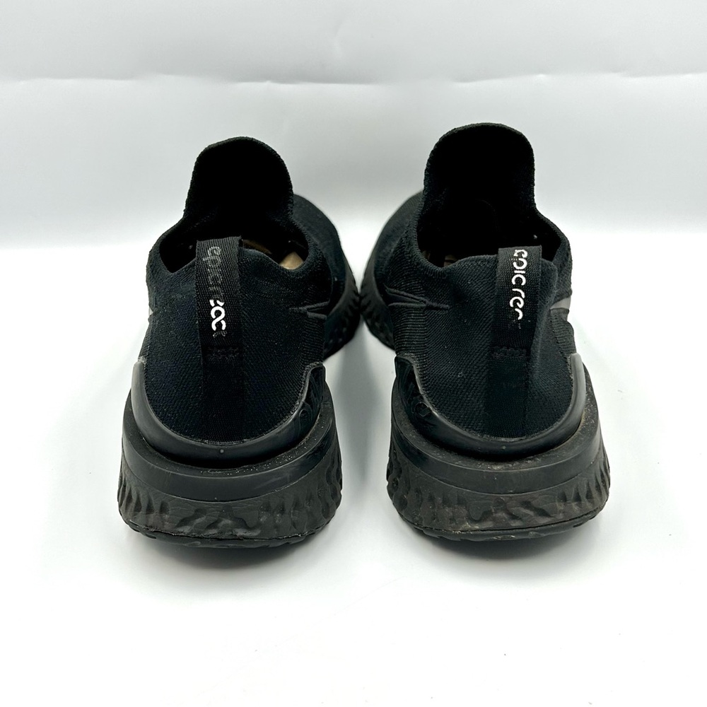 Nike Epic React FlyKnit Triple Black Shoes BQ8928-011 Size 11 Athletic Sneakers - Picture 2 of 9